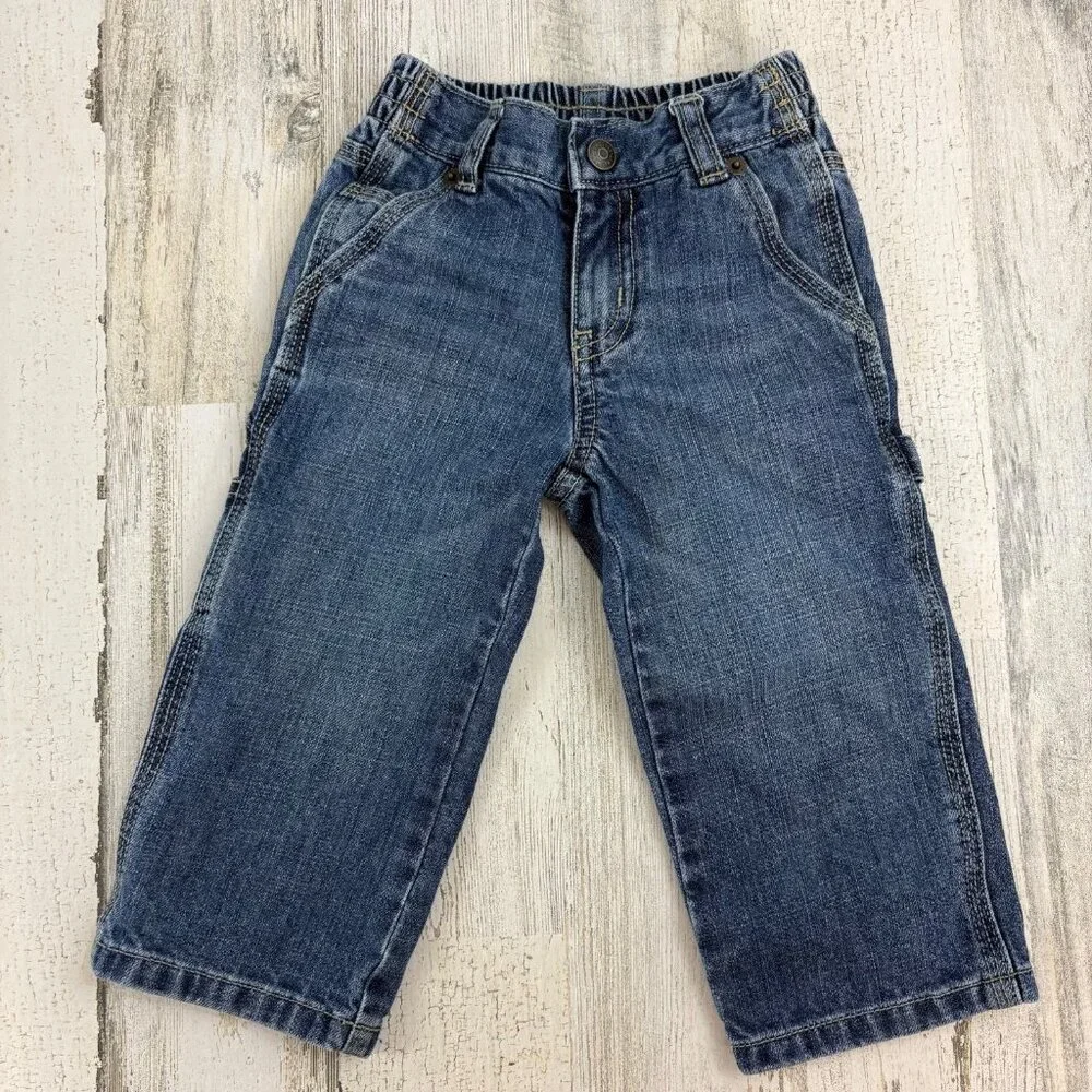 Gymboree Baby Sz 18 to 24 M Denim Carpenter Jeans